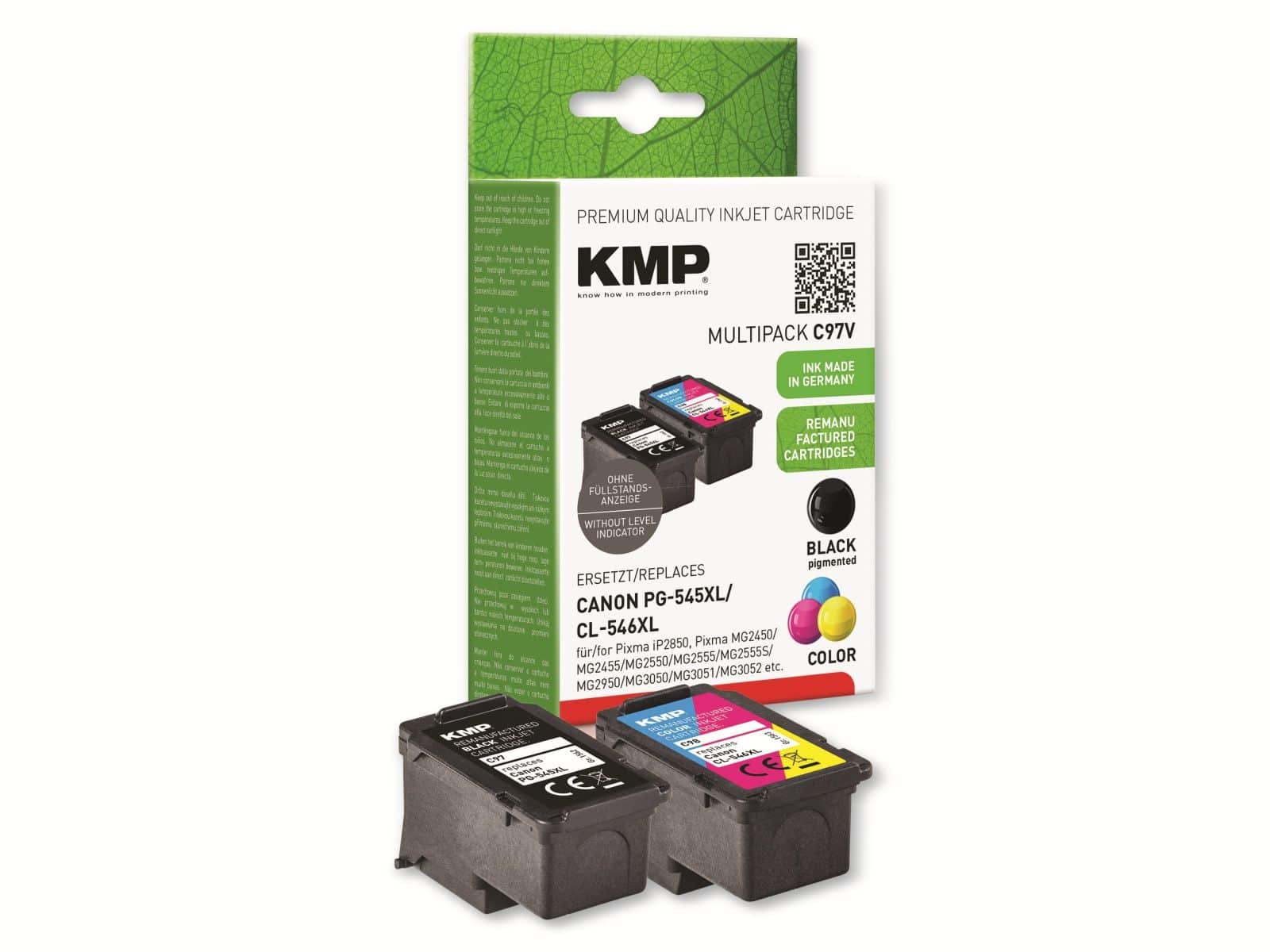 KMP Tintenpatrone C97V, kompatibel zu Canon PG-545XL/CL-546XL von KMP