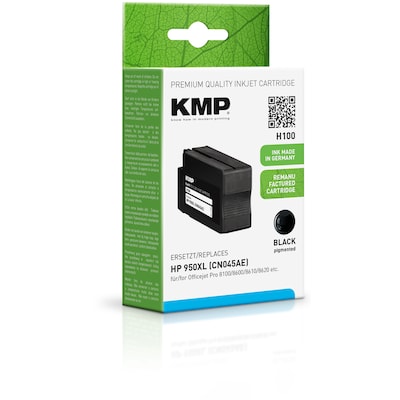 KMP Tintenpatrone Schwarz ersetzt HP 950XL (CN045AE) von KMP