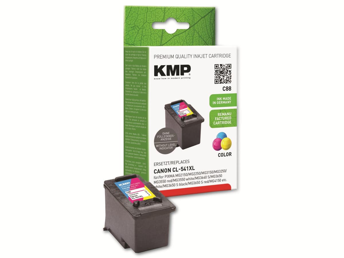 KMP Tintenpatrone kompatibel für Canon CL-541XL, 3-Color von KMP