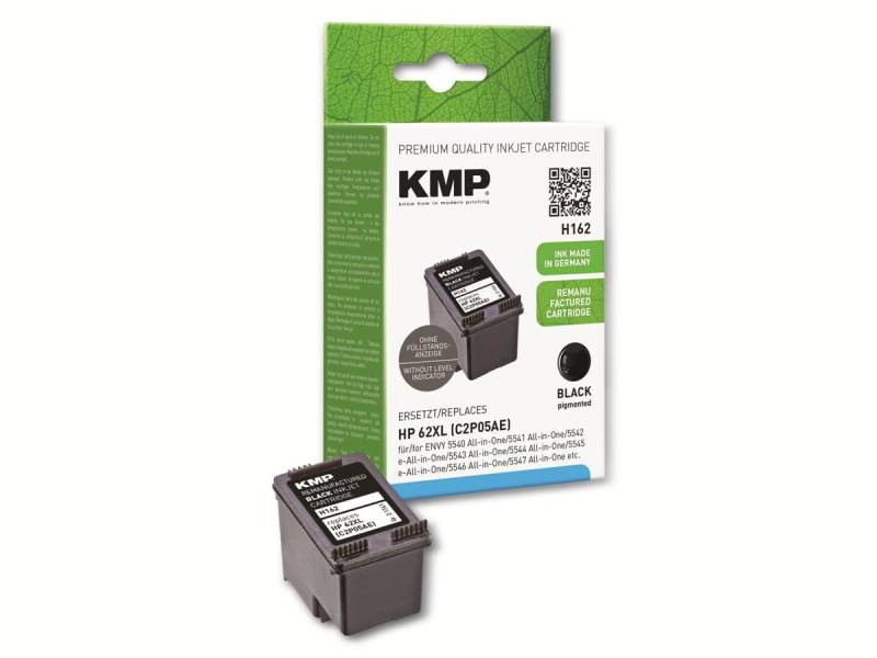 KMP Tintenpatrone kompatibel für HP 62XL (C2P05AE), schwarz von KMP