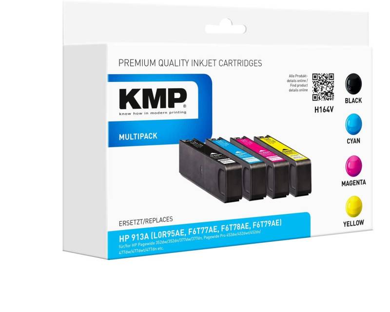 KMP Tintenpatronen Multipack H164V ersetzt HP913A von KMP