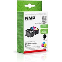 KMP Tintenpatronen Multipack ersetzt Canon PG-545XL + CL-546XL (BK + Farbig) von KMP