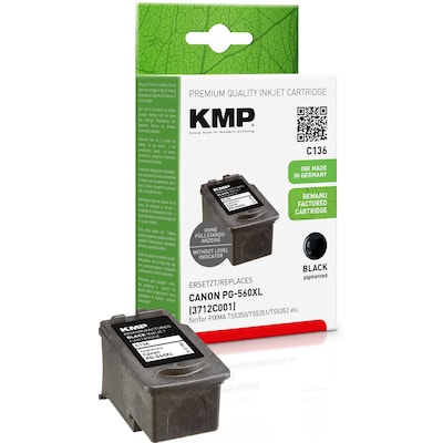 KMP Tintenpatronen Schwarz ersetzt  Canon PG560XL (3712C001) von KMP