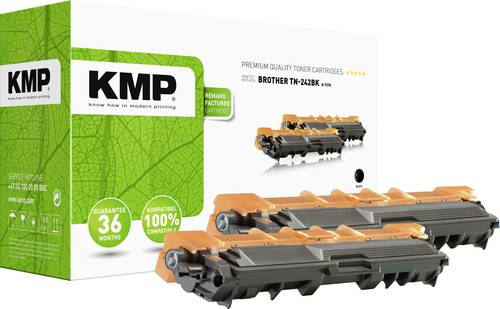 KMP Tonerkassette ersetzt Brother TN-242BK, TN242BK Kompatibel Schwarz 5000 Seiten B-T57D von KMP