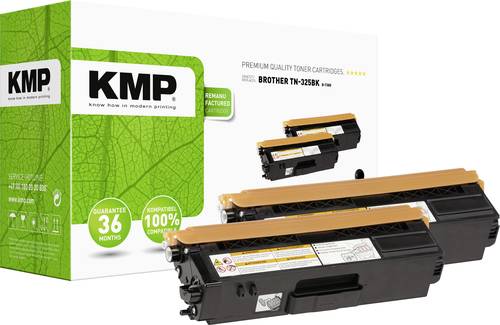 KMP Tonerkassette ersetzt Brother TN-325BK, TN325BK Kompatibel Schwarz 4000 Seiten B-T38D von KMP