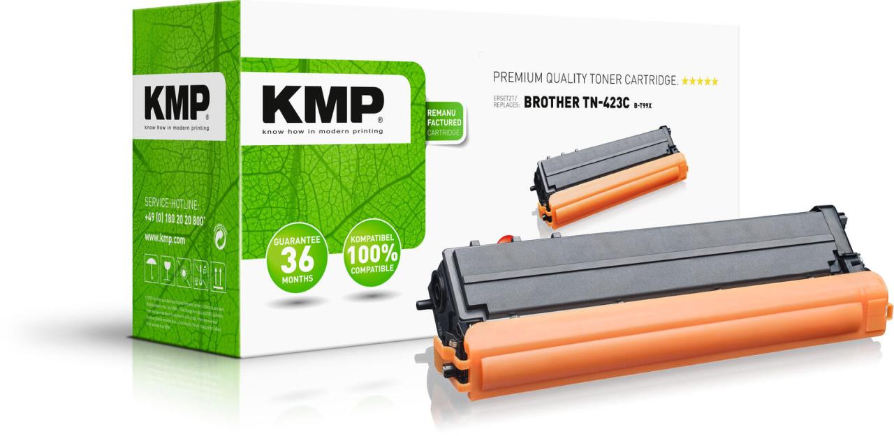 KMP Toner B-T99X cyan kompatibel zu brother TN-423C KMP Toner B-T99X cyan kompatibel zu brother TN-423C von KMP