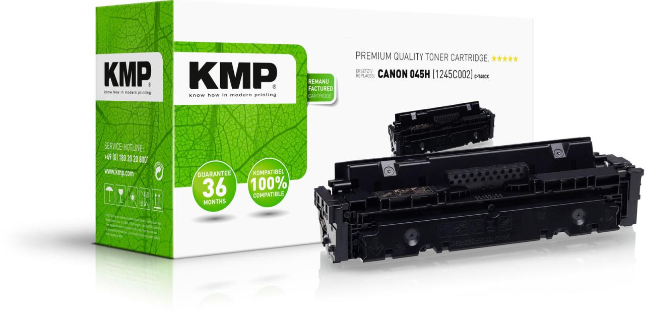KMP Toner C-T40CX cyan kompatibel zu Canon 045H C KMP Toner C-T40CX cyan kompatibel zu Canon 045H C von KMP