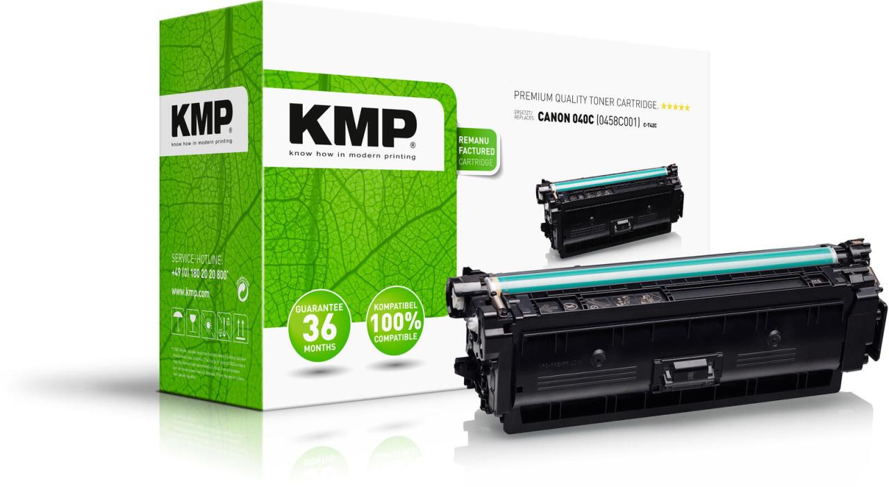 KMP Toner C-T42C cyan kompatibel zu Canon 040C KMP Toner C-T42C cyan kompatibel zu Canon 040C von KMP