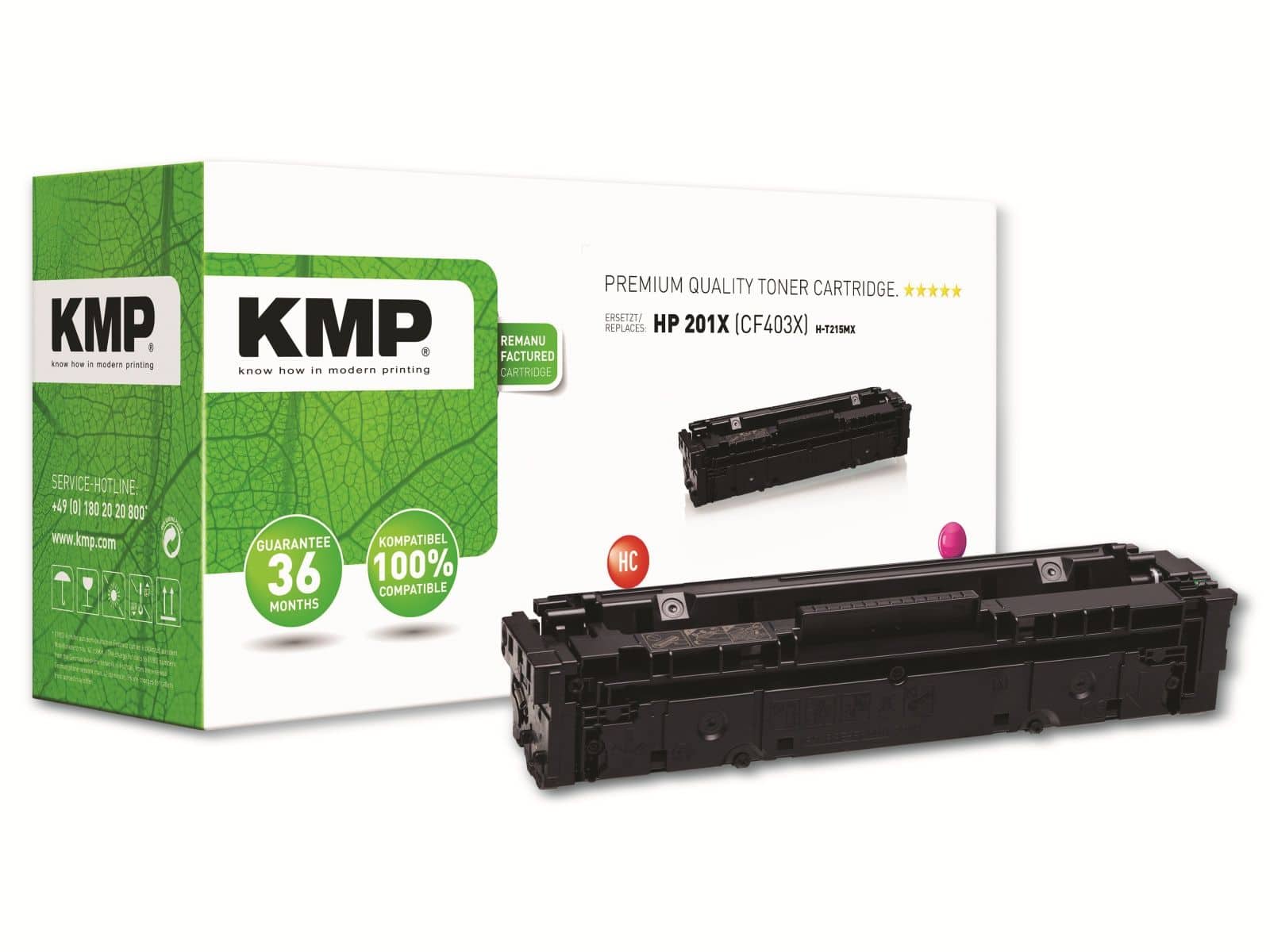 KMP Toner H-T215MX, magenta von KMP