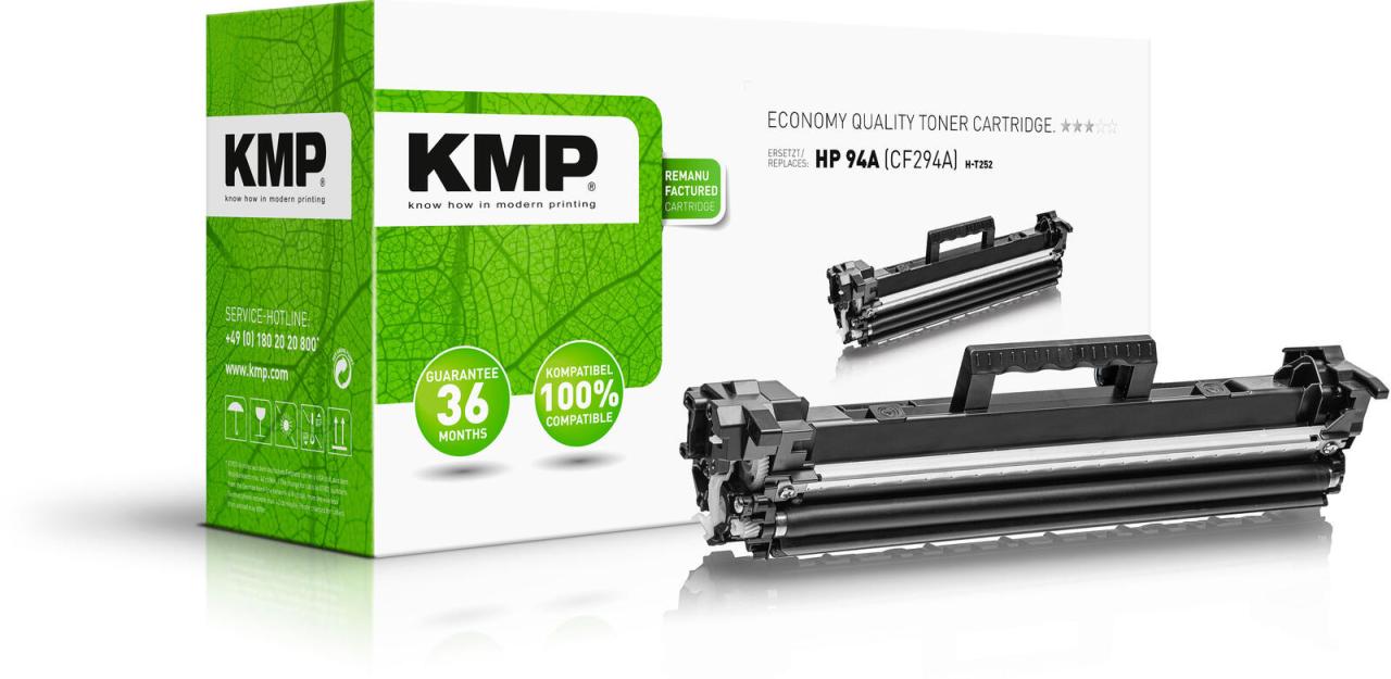KMP Toner H-T252 schwarz kompatibel zu HP 94A (CF294A) von KMP