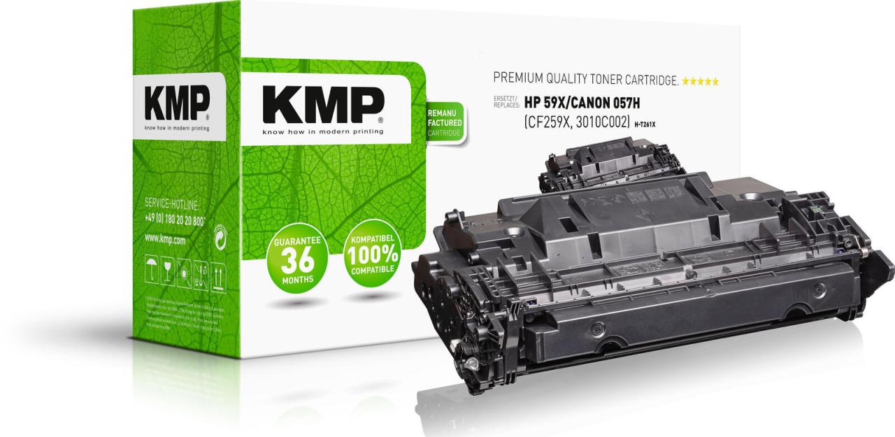 KMP Toner H-T261X schwarz kompatibel zu HP 59X; Canon 057H(CF259X; 3010C002) von KMP