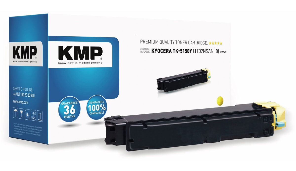 KMP Toner K-T74Y, kompatibel zu KYOCERA von KMP