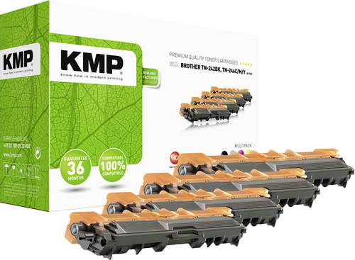 KMP Toner Kombi-Pack ersetzt Brother TN-242BK, TN-246C, TN-246M, TN-246Y Schwarz, Cyan, Magenta, Gel von KMP