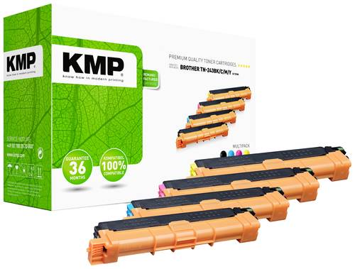 KMP Toner ersetzt Brother TN-243BK, TN-243C, TN-243M, TN-243Y, Mulitipack TN-243BKCMY Kompatibel Kom von KMP