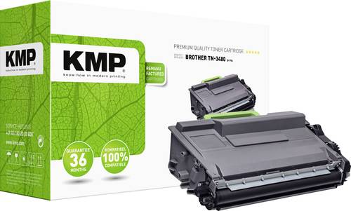KMP Toner ersetzt Brother TN-3480, TN3480 Kompatibel Schwarz 8000 Seiten B-T96 1263,0000 von KMP