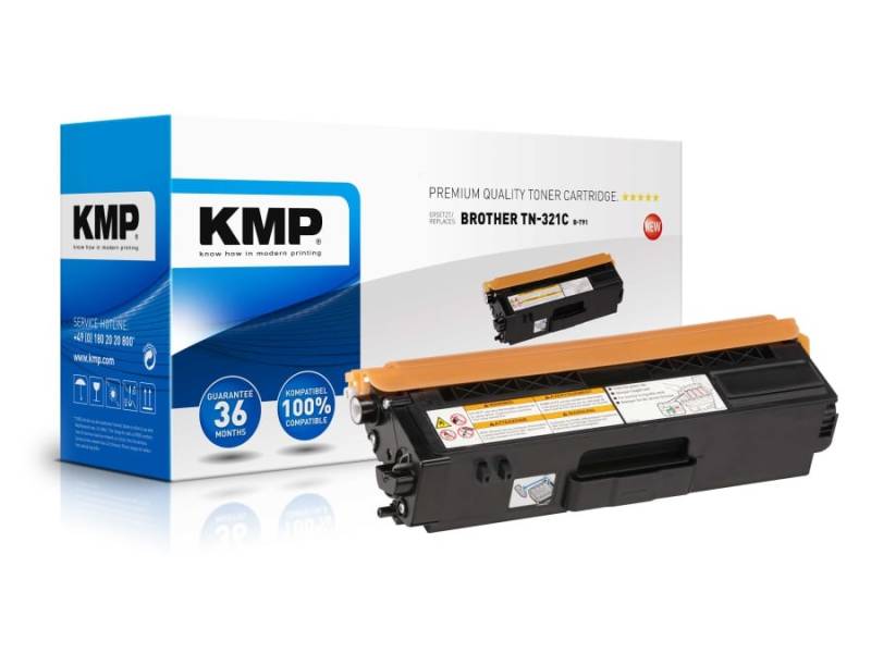 KMP Toner kompatibel für Brother TN-321C, cyan von KMP
