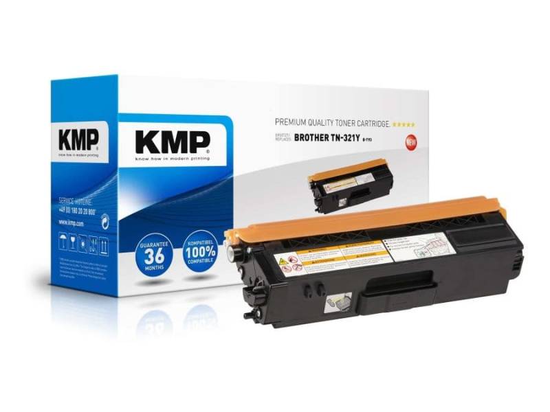 KMP Toner kompatibel für Brother TN-321Y, gelb von KMP