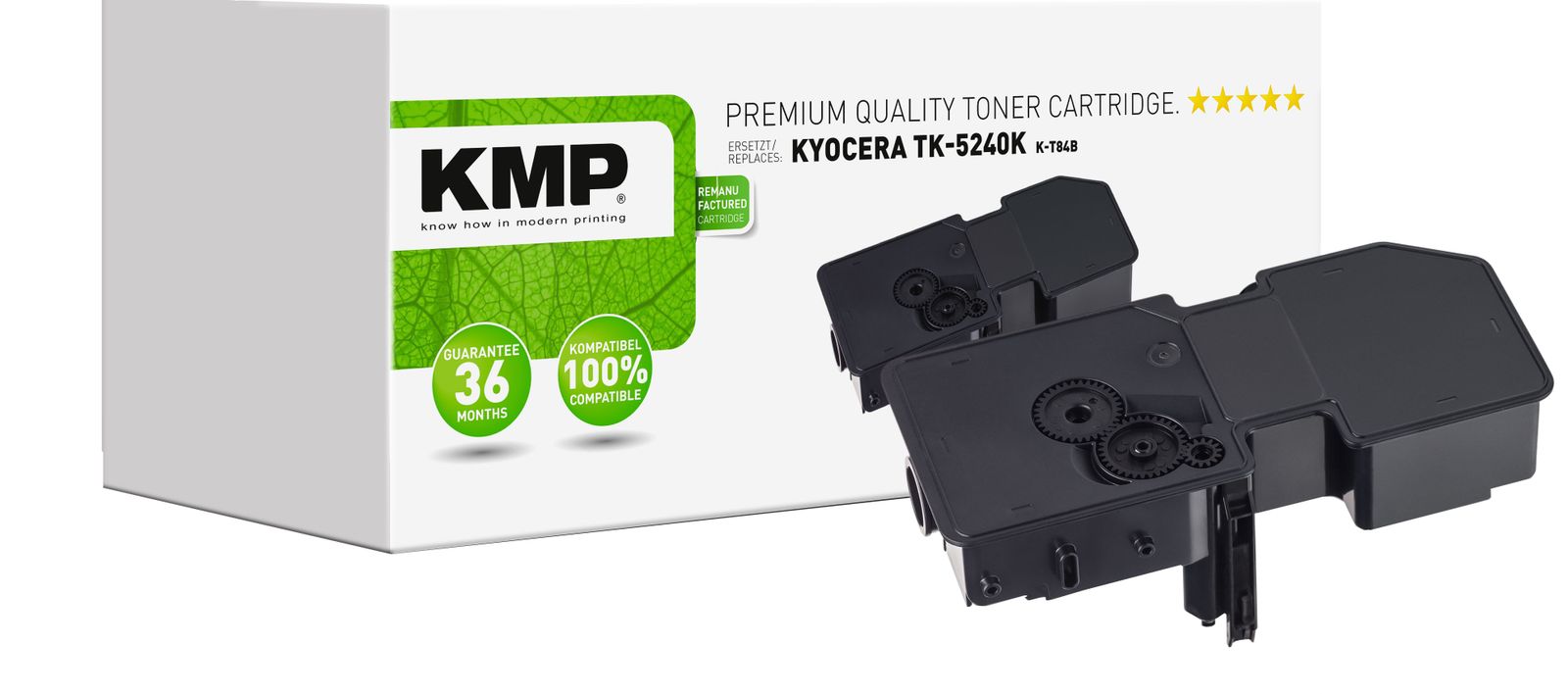 KMP Tonerkartusche K-T84B ersetzt Kyocera TK-5240K von KMP