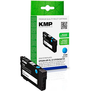 KMP  cyan Druckerpatrone kompatibel zu EPSON 405XL C von KMP