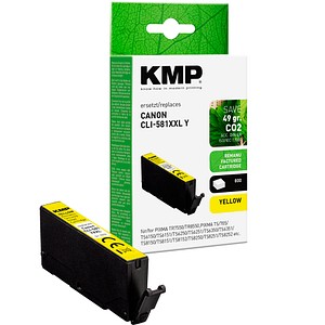 KMP  gelb Druckerpatrone kompatibel zu Canon CLI-581 Y XXL von KMP
