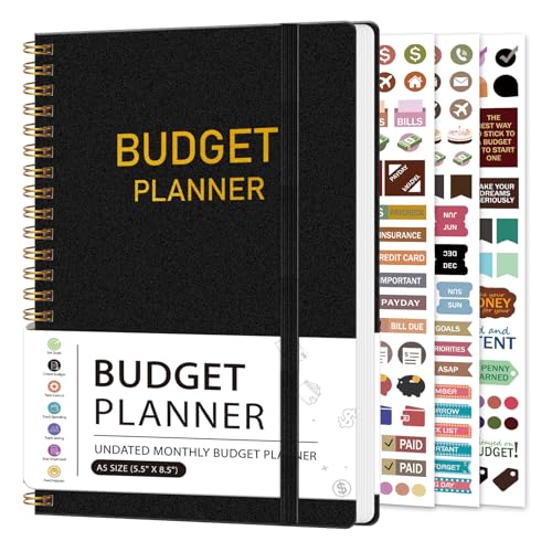 Budget Planner-Monatsbudgetbuch mit Ausgaben-Tracker-Notizbuch/Buchhaltungsbuch, A5 monatlicher Finanz-Organizer-Planer, verwalten Sie Ihr Geld effektiv, beginnen Sie jederzeit, 1 Jahr Verwendung Budget Planner-Monatsbudgetbuch mit Ausgaben-Tracker-Notizbuch/Buchhaltungsbuch, A5 monatlicher Finanz-Organizer-Planer, verwalten Sie Ihr Geld effektiv, beginnen Sie jederzeit, 1 Jahr Verwendung von KMQOY