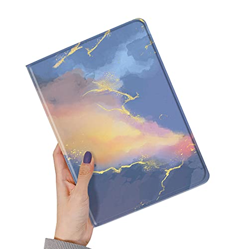 Schutzhülle für iPad 6. 5. Generation Air/Air2, 9,7 Zoll (24,6 cm), Blumenmuster, weiche TPU-Schutzhülle, automatischer Schlafmodus (Farbe F) von KMXDD