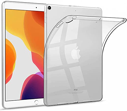 KNEKT Crystal Clear Soft Shell Case für iPad 10.2 9. Generation (2021) & 8. 7. Generation, Clear TPU Back Cover, Slim Fit Shell Case für iPad 10,2 Zoll, Silikon TPU Smart Tablet Case Cover von KNEKT