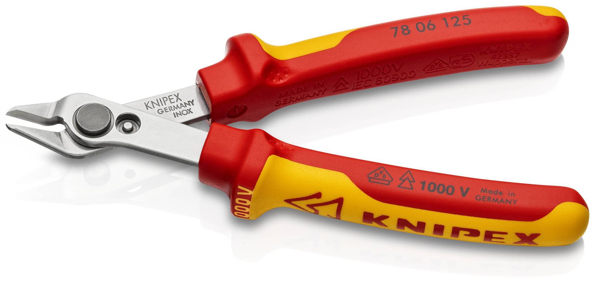 Knipex VDE Electronic Super Knips INOX 125mm 7806125 Knipex VDE Electronic Super Knips INOX 125mm 7806125 von KNIPEX-WERK