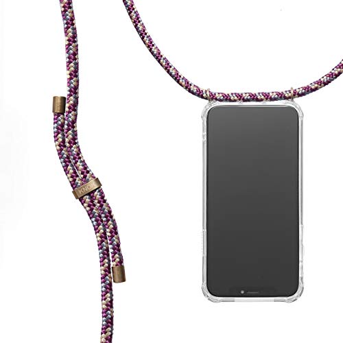 KNOK Case Handykette Kompatibel mit iPhone X/XS - Handy Hülle mit Kordel zum Umhängen - Phone Necklace in Bordeaux von KNOK