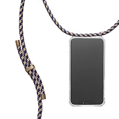 KNOK Handykette Kompatibel mit Apple iPhone 11 Pro - Silikon Hülle mit Band - Handyhülle für Smartphone zum Umhängen - Transparent Case mit Schnur - Schutzhülle mit Kordel (Majestic) von KNOK