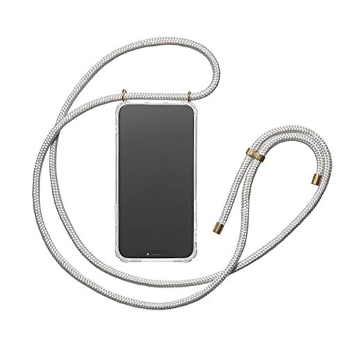 KNOK Handykette Kompatibel mit iPhone 8 / iPhone 7 / iPhone SE (2020) - Silikon Hülle mit Band - Handyhülle für Smartphone zum Umhängen - Transparent Case mit Schnur - Schutzhülle mit Kordel von KNOK