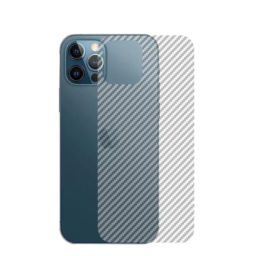 KNOXS 3 Stück Hinten Folie für iPhone 15 Pro, Weiches Hinten Schutz PVC Rückseitige Matte Textur Anti-Fingerabdruck Anti-Kratzen iPhone 15 Pro Hinten Schutzfolie -Transluzent Schwarz von KNOXS