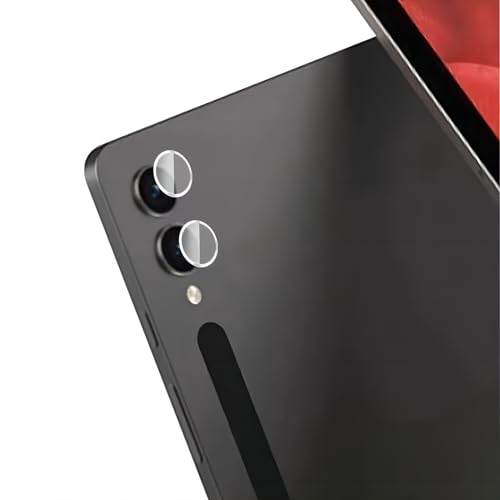 KNOXS 3 Stück Kamera Panzerglas für Samsung Galaxy Tab S9 FE Plus, [Anti-Kratzen] [HD] 9H Härte Blasenfrei Kamera Schutzfolie für Samsung Galaxy Tab S9 FE Plus Rückwärtige Kamera (Schwarz) von KNOXS