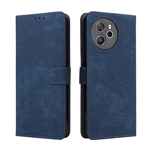 KNOXS Handyhülle für Blackview Shark 8 Hülle mit RFID Blockierendem Ständer TPU Innenschale mit Stoßfester Klapphülle, PU Wallet Schutzhülle (Blau) von KNOXS
