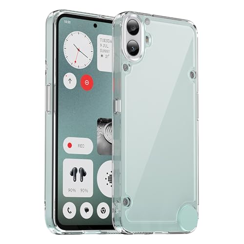 KNOXS Handyhülle für Nothing CMF Phone 1 Hülle, SchutzHülle [Soft TPU +Hard PC] Anti-Rutsch, Kratzfeste Stoßfeste Transparent Case für Nothing CMF Phone 1 (Durchsichtig) von KNOXS