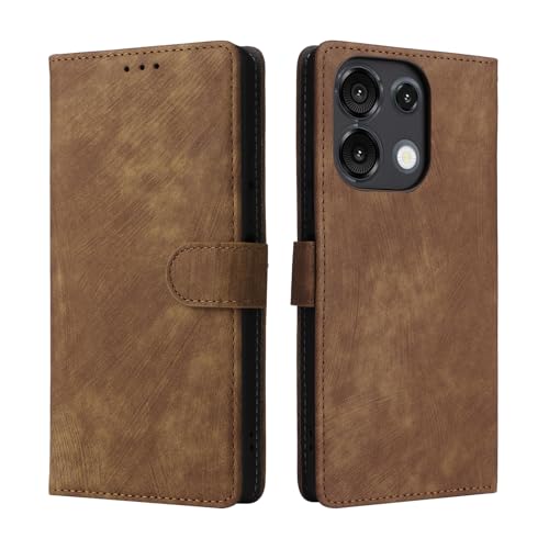 KNOXS Handyhülle für Umidigi G9 5G Hülle mit RFID Blockierendem Ständer TPU Innenschale mit Stoßfester Klapphülle, PU Wallet Schutzhülle (Braun) von KNOXS
