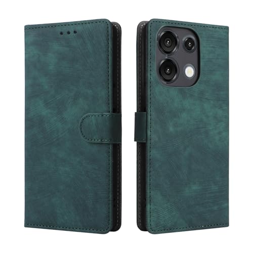 KNOXS Handyhülle für Umidigi G9 5G Hülle mit RFID Blockierendem Ständer TPU Innenschale mit Stoßfester Klapphülle, PU Wallet Schutzhülle (Grün) von KNOXS