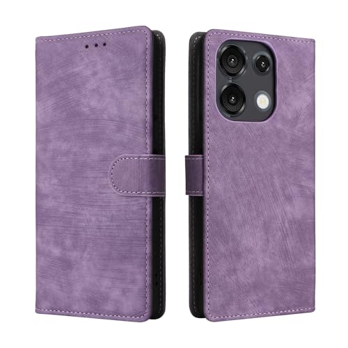 KNOXS Handyhülle für Umidigi G9 5G Hülle mit RFID Blockierendem Ständer TPU Innenschale mit Stoßfester Klapphülle, PU Wallet Schutzhülle (Lila) von KNOXS