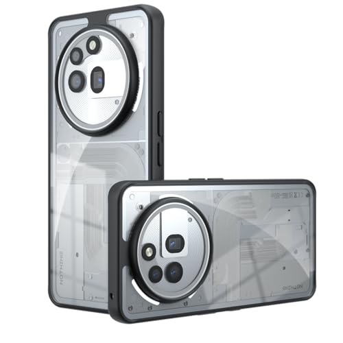 KNOXS Hülle Kompatibel mit Nothing Phone 3a Pro, Transparent [Nie Vergilbung] Weiche TPU Stoßstange Stoßfest, Leichtgewicht PC Handyhülle (Transparent) von KNOXS