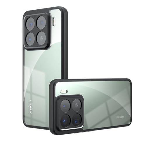 KNOXS Hülle Kompatibel mit Xiaomi 15 Pro, Transparent [Nie Vergilbung] Weiche TPU Stoßstange Stoßfest, Leichtgewicht PC Handyhülle (Transparent) von KNOXS