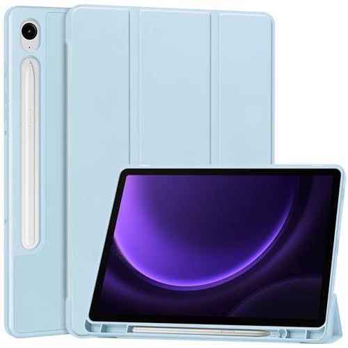 KNOXS Hülle für Huawei MatePad 11.5 S, Hochwertiges Weich TPU Mit S-Pen Halter Schutzhülle, [Automatischem Schlaf/Aufwach] für Huawei MatePad 11.5 S Hülle (Himmelblau) von KNOXS