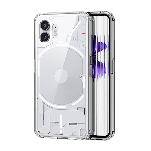 KNOXS Hülle für Nothing Phone 2, Transparent [Nie Vergilbung] Weiche TPU Stoßstange Stoßfest Handyhülle, Leichtgewicht PC Nothing Phone 2 Hülle (Transparent) von KNOXS