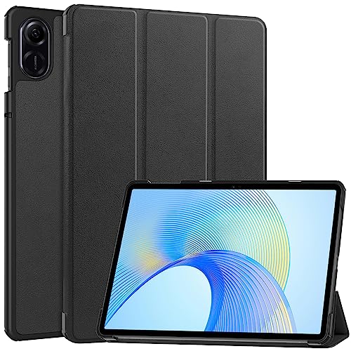 KNOXS Tablet Hülle für Honor Pad X9/Honor Pad X8 Pro, Slim Schutzhülle Hochwertiges PU Schlank Leder Hülle, mit Ständer Funktion, für Honor Pad X9/Honor Pad X8 Pro Zoll Modell (Schwarz) von KNOXS