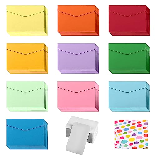 Mini-Umschläge und Karten-Set - Bunt Kleine Briefumschläge für Geschenkkarte, Hochzeit, Geburtstag, Party Supplies - Mini Kuvert Mini-Umschläge und Karten-Set - Bunt Kleine Briefumschläge für Geschenkkarte, Hochzeit, Geburtstag, Party Supplies - Mini Kuvert von KOAHDE