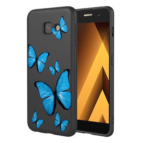 KOARWVC Handyhülle für Galaxy A5 2017, Samsung A5 2017 SM-A520, niedliches Schmetterlingsmuster-Design, schlank, schützend, weiches TPU, Stoßfänger, Handyhülle für Samsung Galaxy A5 2017, schwarzer KOARWVC Handyhülle für Galaxy A5 2017, Samsung A5 2017 SM-A520, niedliches Schmetterlingsmuster-Design, schlank, schützend, weiches TPU, Stoßfänger, Handyhülle für Samsung Galaxy A5 2017, schwarzer von KOARWVC