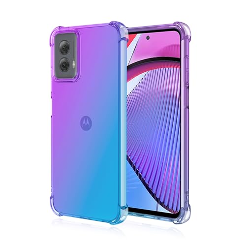 KOARWVC Handyhülle für Moto G Power 2024 Hülle, XT2415V Crystal Clear Case Gradient Slim Anti Scratch TPU Stoßfest Schutzhülle für Motorola Moto G Power 2024 Lila/Blau KOARWVC Handyhülle für Moto G Power 2024 Hülle, XT2415V Crystal Clear Case Gradient Slim Anti Scratch TPU Stoßfest Schutzhülle für Motorola Moto G Power 2024 Lila/Blau von KOARWVC