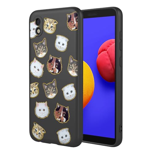 KOARWVC Handyhülle für Samsung Galaxy A01 Core, Samsung Galaxy M01 Core, süßes Katzenmuster, dünn, schützend, weiches TPU, Stoßfänger, Handyhülle für Samsung Galaxy A3 Core, schwarze Katze KOARWVC Handyhülle für Samsung Galaxy A01 Core, Samsung Galaxy M01 Core, süßes Katzenmuster, dünn, schützend, weiches TPU, Stoßfänger, Handyhülle für Samsung Galaxy A3 Core, schwarze Katze von KOARWVC