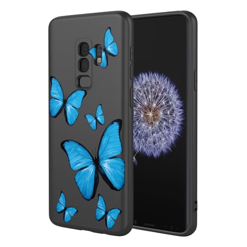 KOARWVC SM-G965U Schutzhülle für Samsung Galaxy S9 Plus, süßes Schmetterlingsmuster, schlank, schützend, weiches TPU, für Samsung Galaxy S9+, schwarzer Schmetterling KOARWVC SM-G965U Schutzhülle für Samsung Galaxy S9 Plus, süßes Schmetterlingsmuster, schlank, schützend, weiches TPU, für Samsung Galaxy S9+, schwarzer Schmetterling von KOARWVC