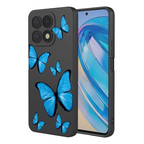 KOARWVC Schutzhülle für Honor X8a, CRT-LX1, CRT-LX2, CRT-LX3, süßes Schmetterlingsmuster, schlank, schützend, weiches TPU, für Honor X8a, schwarzer Schmetterling KOARWVC Schutzhülle für Honor X8a, CRT-LX1, CRT-LX2, CRT-LX3, süßes Schmetterlingsmuster, schlank, schützend, weiches TPU, für Honor X8a, schwarzer Schmetterling von KOARWVC