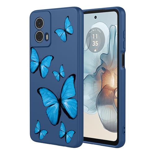KOARWVC Schutzhülle für Moto G Power 5G 2024, Motorola G Power 2024 5G, niedliches Schmetterlingsmuster, dünn, schützend, weiches TPU, für Motorola G Power 5G 2024, blauer Schmetterling KOARWVC Schutzhülle für Moto G Power 5G 2024, Motorola G Power 2024 5G, niedliches Schmetterlingsmuster, dünn, schützend, weiches TPU, für Motorola G Power 5G 2024, blauer Schmetterling von KOARWVC